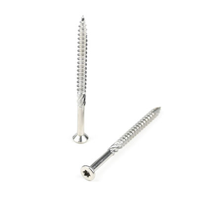 410 vis en bois en acier inoxydable 60 mm Torx contre-enfoncé pour terrasse en bois TYPE 17