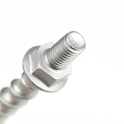 JIS Standard M8 à double fil Hex Flange Head Self Tapping Boulons d'ancrage de plafond en béton