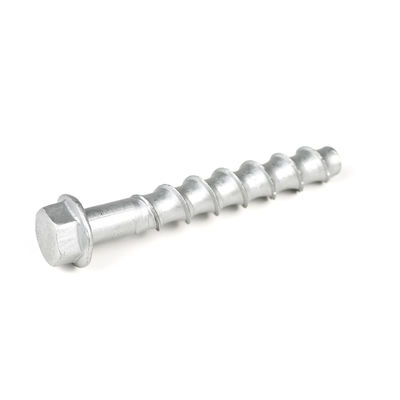 Flanche de circulation ferroviaire hexagonale en acier inoxydable Ancres à vis en béton lourdes M12 100 mm