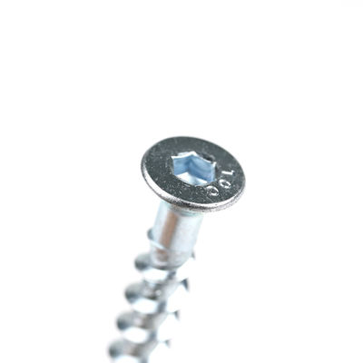 Tête hexagonale M6 75 mm zinc plaqué prise plate maçonnerie boulon d'ancrage pour le béton lourd