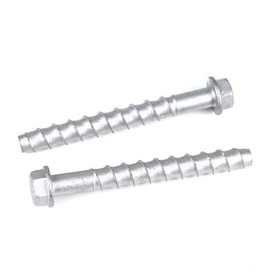 Tête plate Grand diamètre acier au carbone hex maçonnerie boulon M12 125mm vis de béton auto-collant