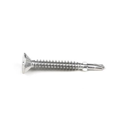Métrique DIN Standard Tek 5 Tête de treillis en acier au carbone Phillips avec des vis de forage personnalisées