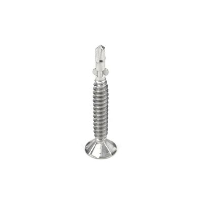 Métrique DIN Standard Tek 5 Tête de treillis en acier au carbone Phillips avec des vis de forage personnalisées