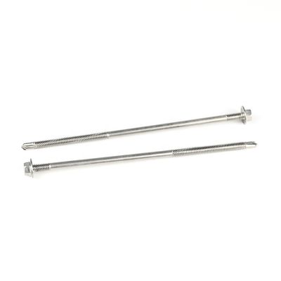 Tête de laveuse hexagonale en zinc, vis à perçage automatique de 150 mm pour panneau sandwich, double fil
