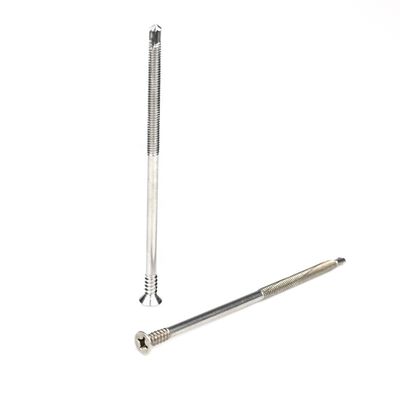 Écrans de perçage automatique en acier inoxydable de type HEX, de 5,5 x 130 mm pour un support personnalisé