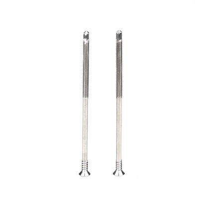 Écrans de perçage automatique en acier inoxydable de type HEX, de 5,5 x 130 mm pour un support personnalisé