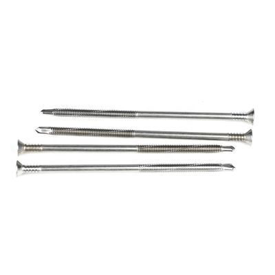 Écrans de perçage automatique en acier inoxydable de type HEX, de 5,5 x 130 mm pour un support personnalisé