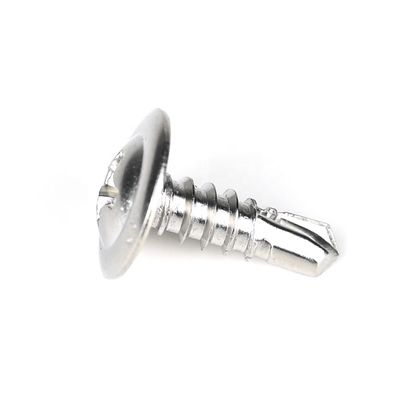 Zinc finition en acier inoxydable Phillips Wafer Head Screws à forage automatique pour les structures en bois