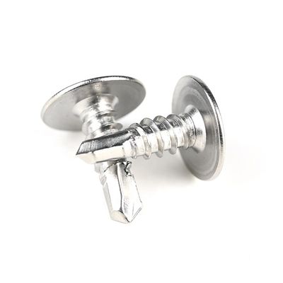 Zinc finition en acier inoxydable Phillips Wafer Head Screws à forage automatique pour les structures en bois