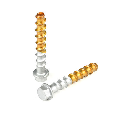 SS304 Tête hexagonale en acier inoxydable Boulon de béton ancrage 3/8 1/2 et support personnalisé