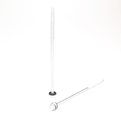 Écroues auto-perçantes en acier inoxydable à revêtement 6.3x180 mm avec laveuse reliée et tête ronde