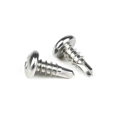 Support personnalisé Noir Phillips Croix encastrée tête de panneau Sus 304 vis de perçage auto 3,5x10mm