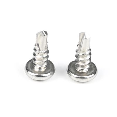 Support personnalisé Noir Phillips Croix encastrée tête de panneau Sus 304 vis de perçage auto 3,5x10mm