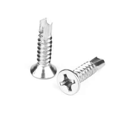 Vis à forage automatique à tête plate Phillips pour vis à haute dureté en vrac Tek dans cuisinière à gaz