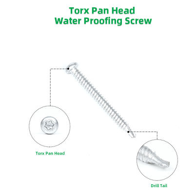 Structure en bois bimetallier en acier inoxydable Torx Pan Head Screws de forage avec conception