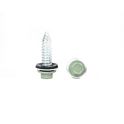 Screws de perçage personnalisés en acier inoxydable à finition noire avec laveuse EPDM