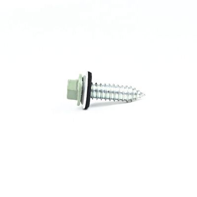 Screws de perçage personnalisés en acier inoxydable à finition noire avec laveuse EPDM
