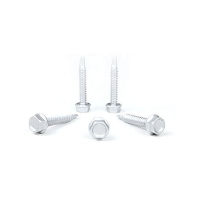 En acier 6.3x38mm Hex Flange Head Tek Screws pour le point d'installation du boîtier en acier léger