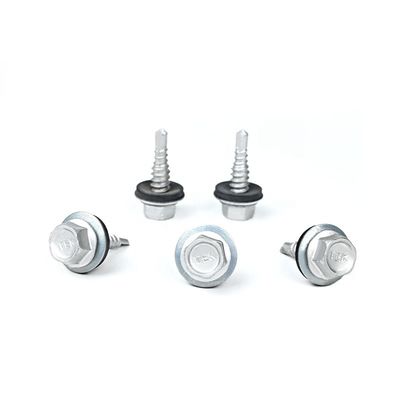 Écrou de perçage à tête plate en acier inoxydable hexagonale à bande hexagonale avec laveuse EPDM pour durable