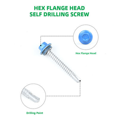 Disque Torx couleur peinte Flange Hex tête auto-perçage vis Tek