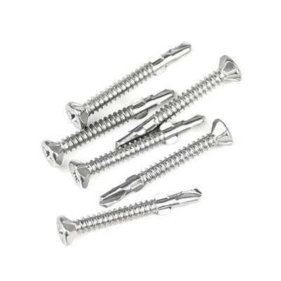 SUS410 Tête plate Phillips Self Tapping Self Forage Screw Wing Tek Screw avec des bâtons 4.2x38