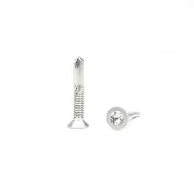 Standard Noir Csk Tête plate Torx auto-perçage vis en acier inoxydable