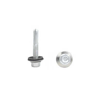 SS410 Frange Hex tête en acier inoxydable vis de perçage auto-fonctionnement avec laveuse EPDM
