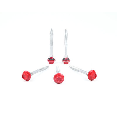 SUS410 Screw de toiture en acier inoxydable de type 17 Tek Screws de toiture à forage automatique