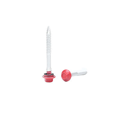 SUS410 Screw de toiture en acier inoxydable de type 17 Tek Screws de toiture à forage automatique