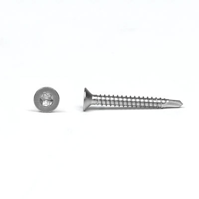 Acier inoxydable jaune Sus 304 Csk Torx vis à tête plate auto-perçage inoxydable 3,9x25 mm