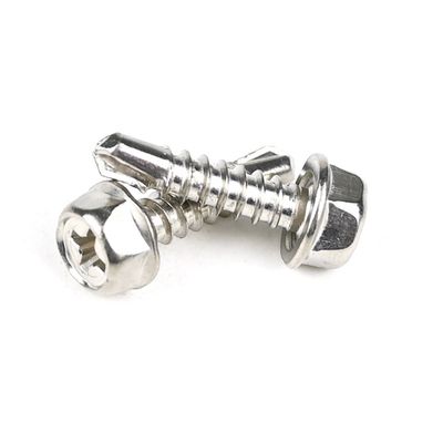 Type d'entraînement Torx Hex Socket Truss Head Screws à perçage automatique pour l'installation en bois