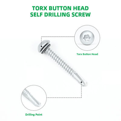 Bouton de Ruspert Torx 12x45 vis de coupure automatique pour le toit à l'acier inoxydable