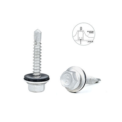 410 revêtement de flange hexagonale 5,5x25 mm vis Tek auto-perçante pour revêtement mural