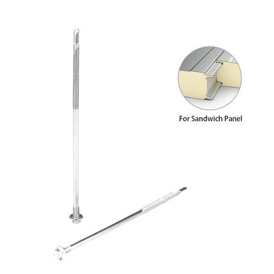 Screws à perçage automatique de finition simple pour panneau sandwich de toiture en acier inoxydable en métal