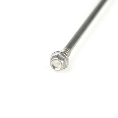 Tête de laveuse hexagonale en acier inoxydable vis de forage automatique pour panneau sandwich en laine de roche 5,5x243 mm