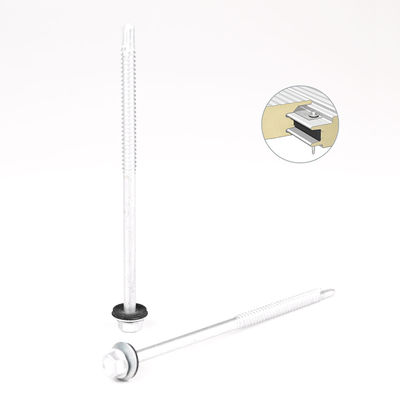 Scoupe à perçage automatique à tête hexagonale en acier inoxydable 6.3x130 pour panneau sandwich isolant murale
