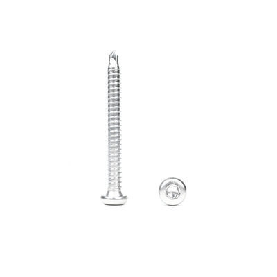 Plain 6.3x55 SUS410 Pan Torx Star vis tête de bouton en acier inoxydable pour la membrane Epdm sur le toit