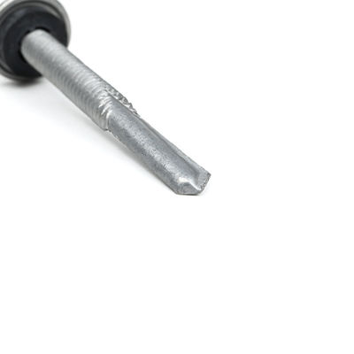 Tête de flange hexagonale recouverte d'alliage de zinc vis de forage autonome Tek 7 Pour l'installation 5.5x50