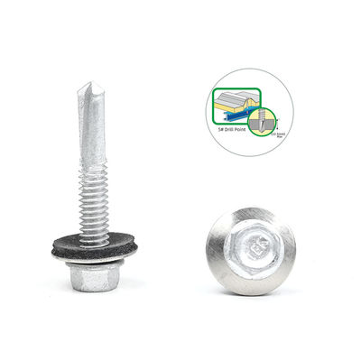5.5x32 vis de toiture de bâtiment en tôle métallique Tek pour l'acier Purlin Standard personnalisable
