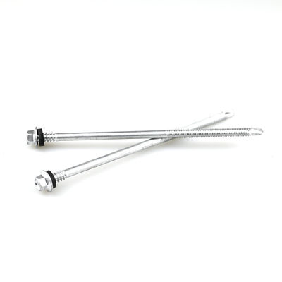 Écrou de forage à tête hexagonale pour toiture, système de mesure métrique revêtu d'alliage de zinc