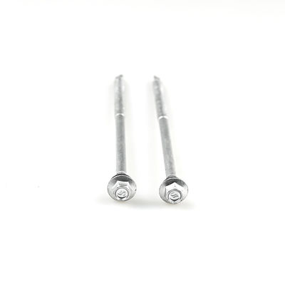 Écrou de forage à tête hexagonale pour toiture, système de mesure métrique revêtu d'alliage de zinc