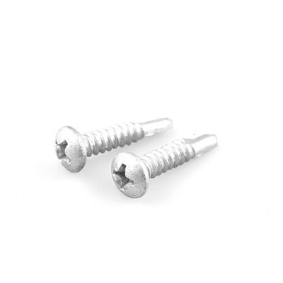 Scoupe de toiture en bimetallie en alliage de zinc recouverte de 5,5x25 Phillips Pan Head pour le support de coin du toit
