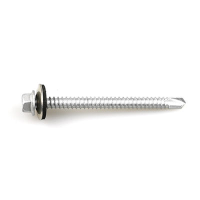 Système de mesure INCH vis bi métalliques revêtues d'alliage de zinc pour panneaux de toiture jusqu'à purlin