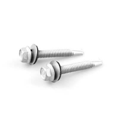 6.3x45 Hex Flange auto-perçage vis pour le panneau de revêtement murale à l' imperméabilité à l' eau Purlin