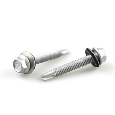 6.3x45 Hex Flange auto-perçage vis pour le panneau de revêtement murale à l' imperméabilité à l' eau Purlin