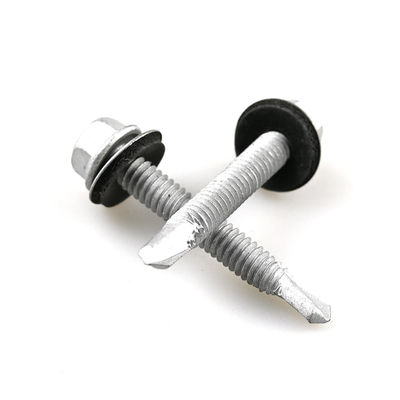 6.3x45 Hex Flange auto-perçage vis pour le panneau de revêtement murale à l' imperméabilité à l' eau Purlin