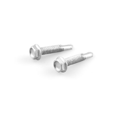 Couche standard 4.8x25 Flange hexagonale Bimétal en acier inoxydable Hex tête auto-perçage vis pour joint de cadre en acier