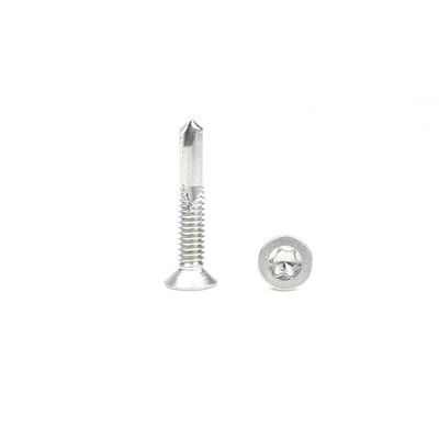 Installation 5.5x32 Torx en acier inoxydable Csk tête Tek vis pour fixer le bois à purlin