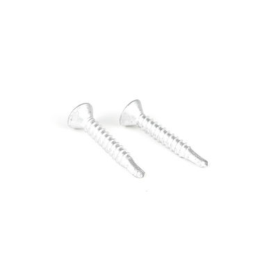 4.2x25 Bimétal en acier inoxydable à tête plate en croix en retrait, vis pour bois à motifs fixés