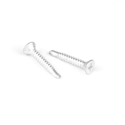 4.2x25 Bimétal en acier inoxydable à tête plate en croix en retrait, vis pour bois à motifs fixés